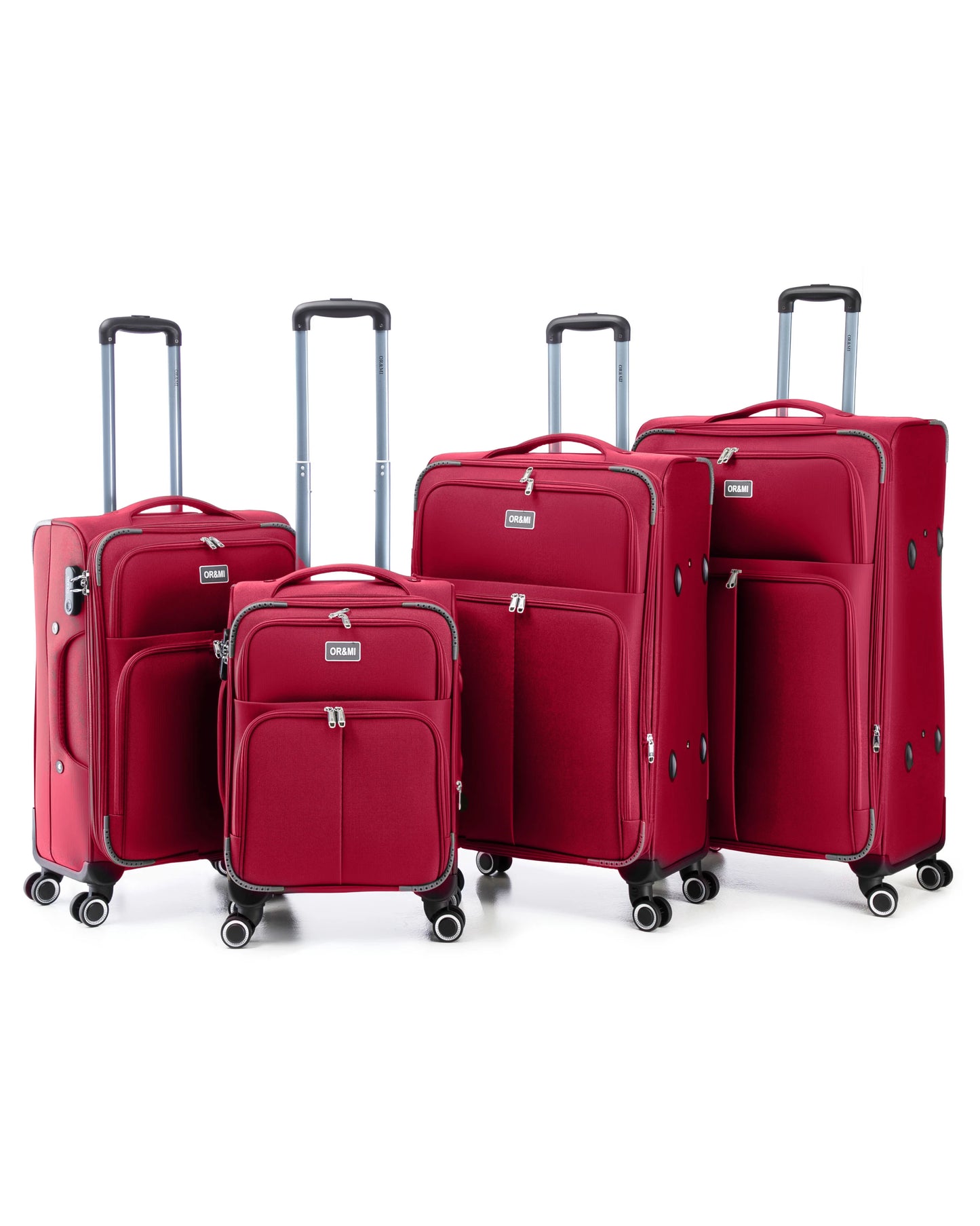 0232 – 4-Piece Softside Luggage Set, Durable Fabric