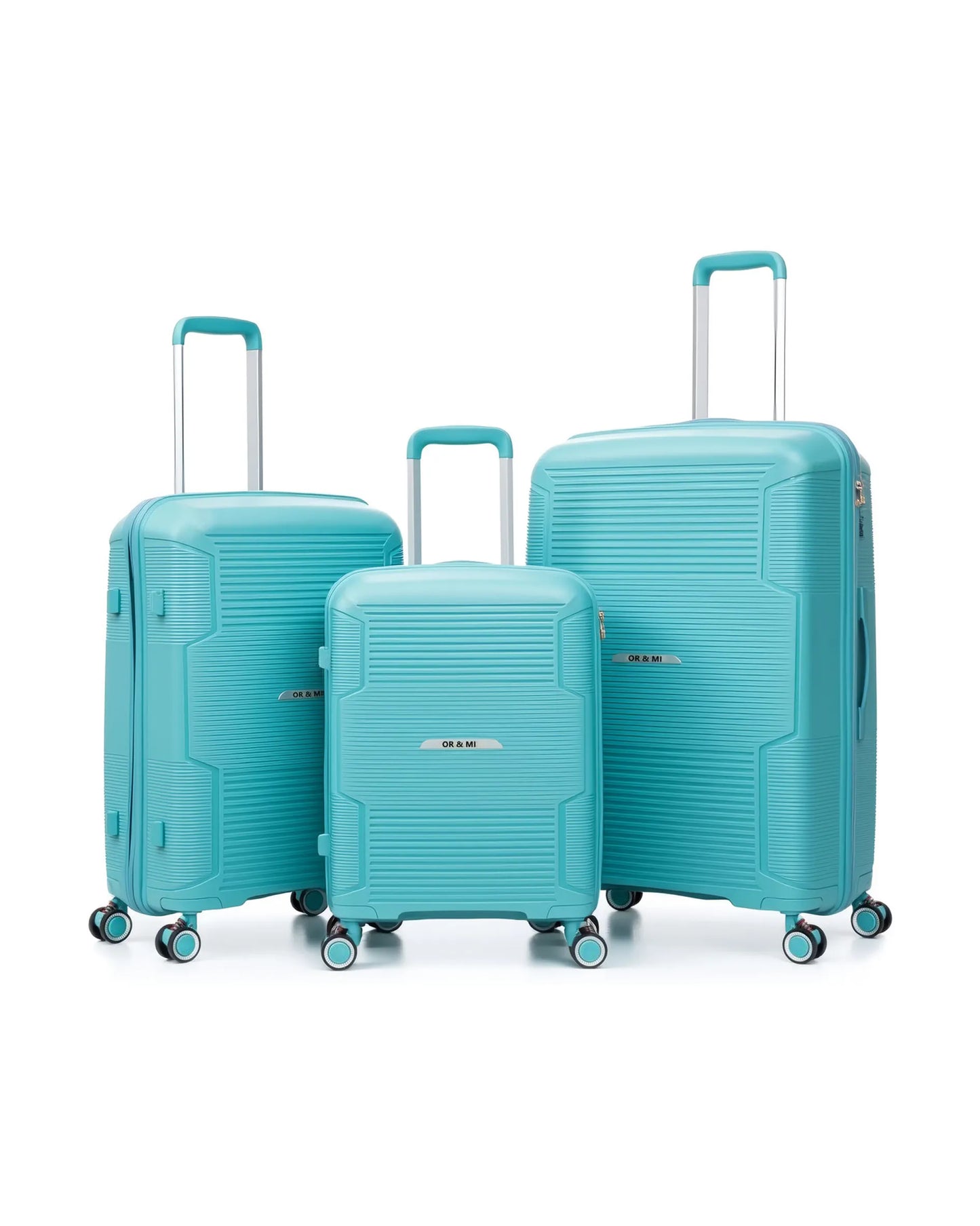 0201 – 3-Piece Suitcase Set · Ultra-Light PP Durable Hardshell