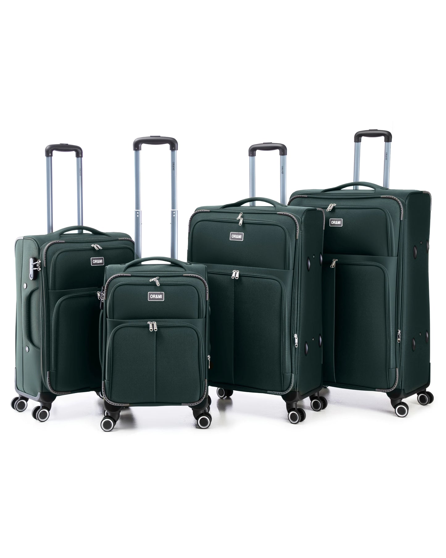 0232 – 4-Piece Softside Luggage Set, Durable Fabric