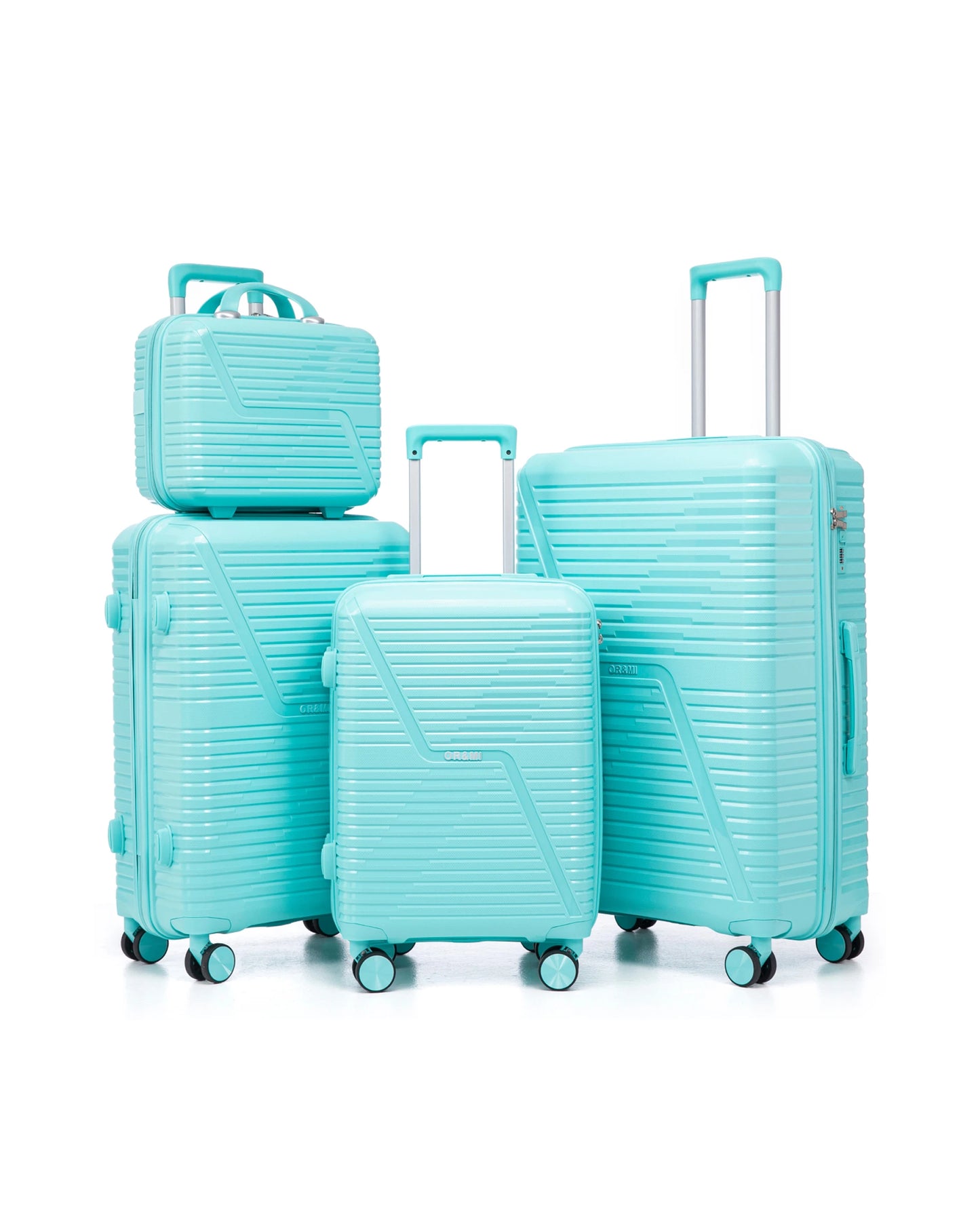 0203 – 4-Piece PP Hardshell Luggage Set, Lightweight & Durable