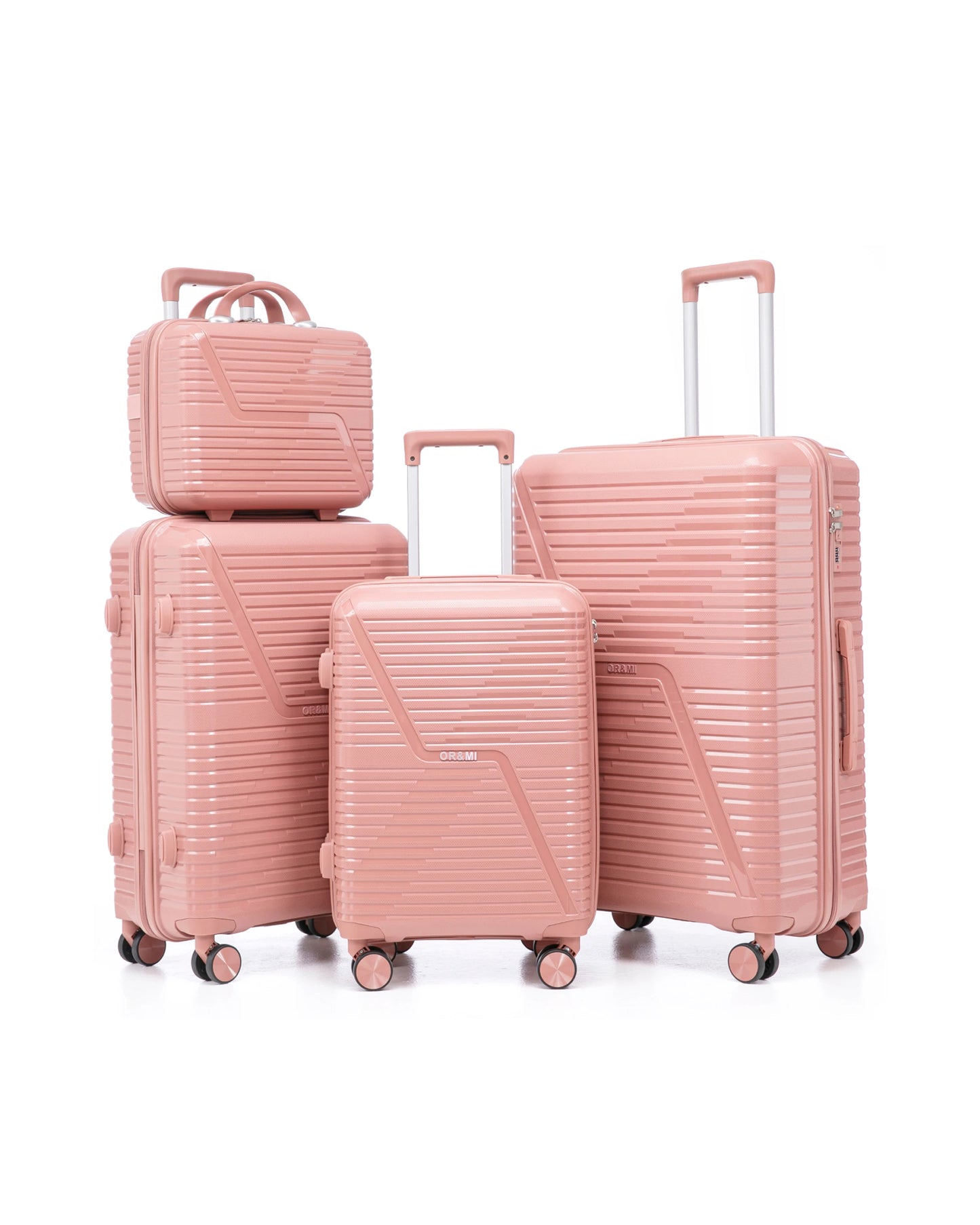 0203 – 4-Piece PP Hardshell Luggage Set, Lightweight & Durable
