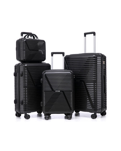 0203 – 4-Piece PP Hardshell Luggage Set, Lightweight & Durable