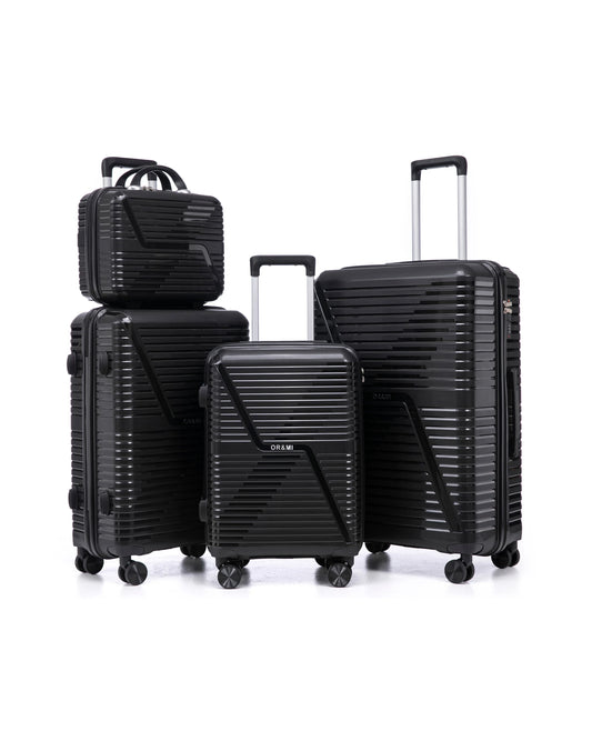 0203 – 4-Piece PP Hardshell Luggage Set, Lightweight & Durable