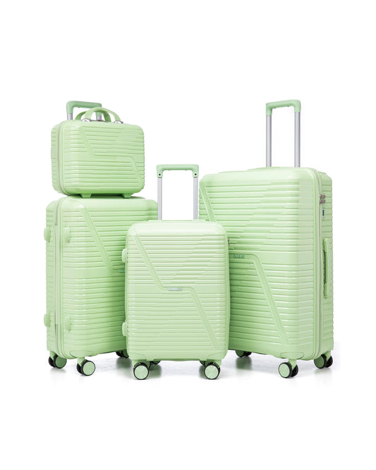 0203 – 4-Piece PP Hardshell Luggage Set, Lightweight & Durable