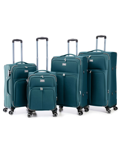 0232 – 4-Piece Softside Luggage Set, Durable Fabric
