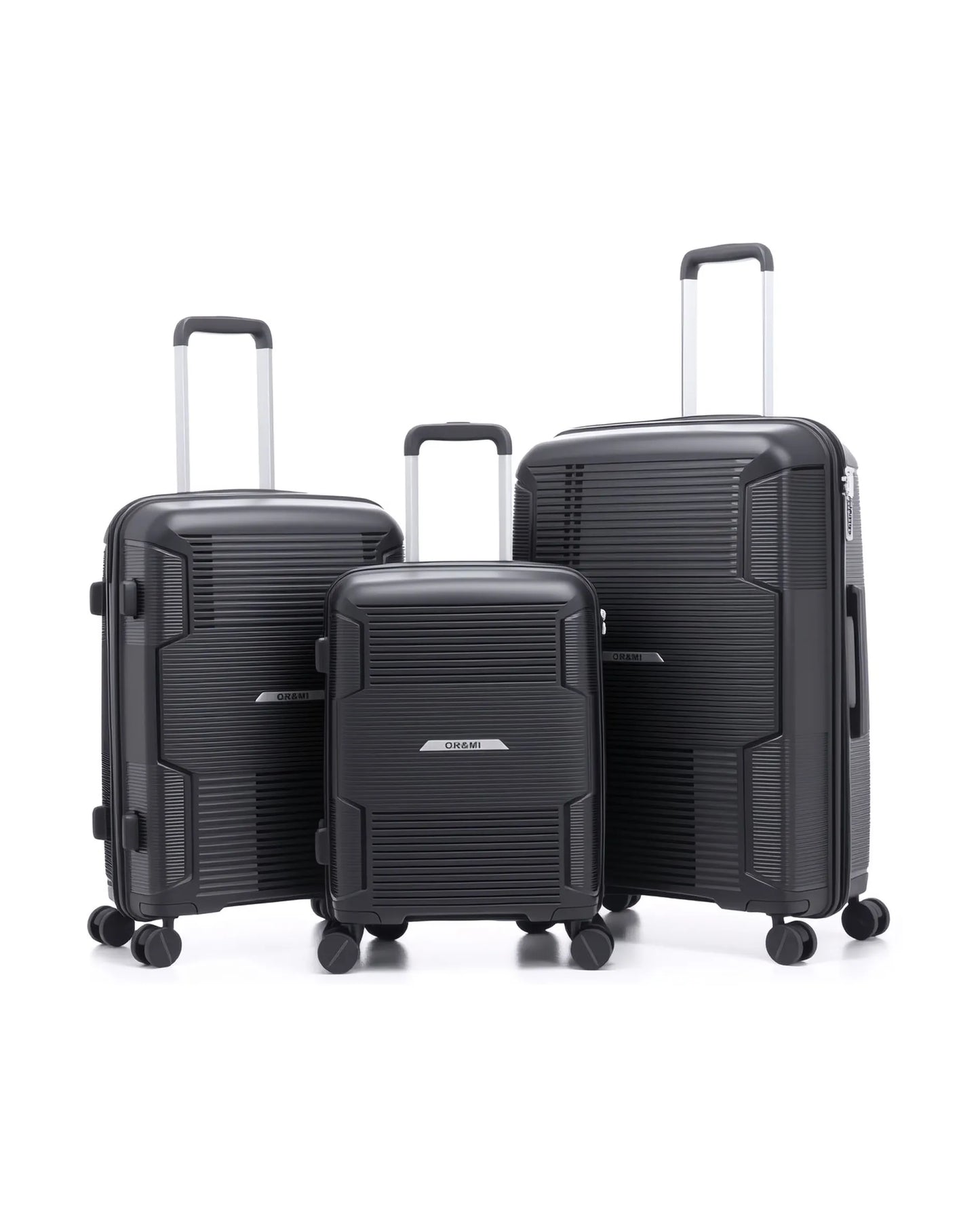 0201 – 3-Piece Suitcase Set · Ultra-Light PP Durable Hardshell