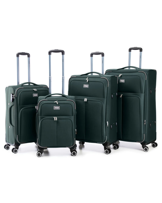 0232 – 4-Piece Softside Luggage Set, Durable Fabric