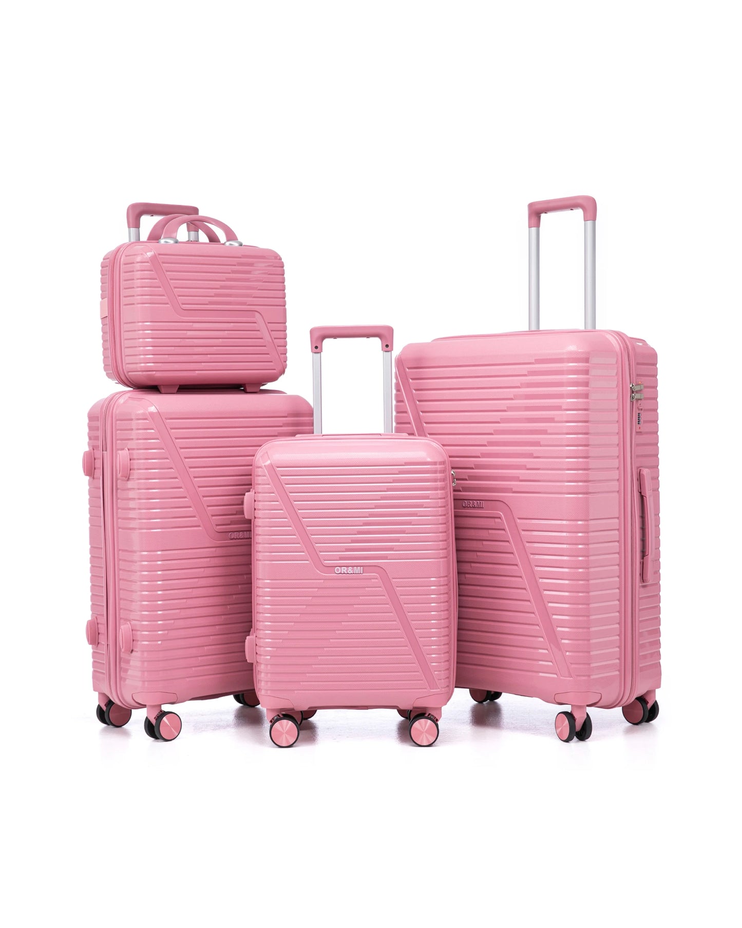0203 – 4-Piece PP Hardshell Luggage Set, Lightweight & Durable