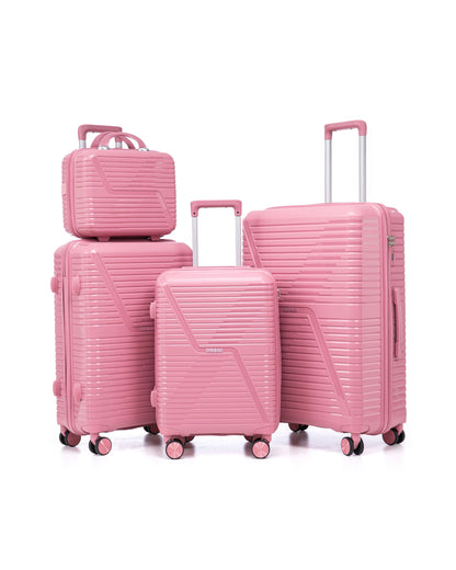0203 – 4-Piece PP Hardshell Luggage Set, Lightweight & Durable